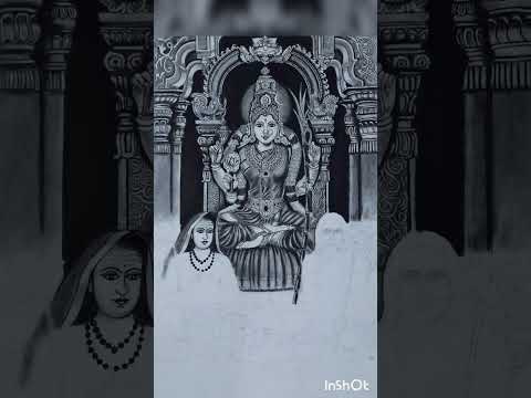 Kamakshi pencil sketch. #drawing #art #india #tradition #temples #hindutemple #goddess #artist