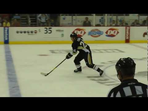 Matt Cooke Penalty Shot (HD) vs Dallas Stars 11/11/11