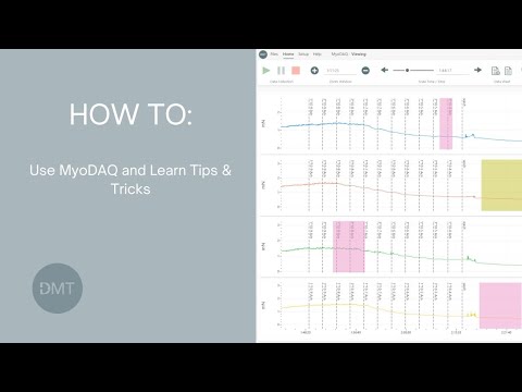 MyoDAQ tips and tricks