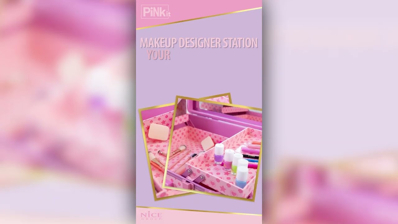 Pink it makeup designer station