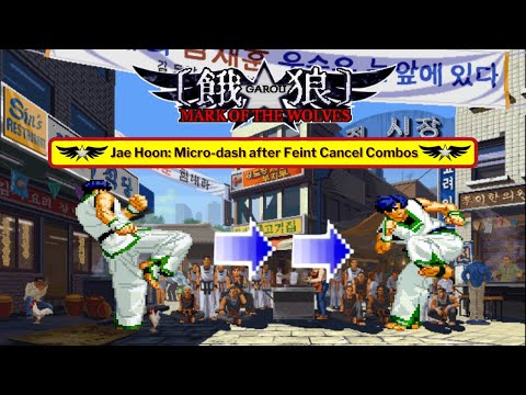 Jae Hoon: Microdash After Feint Cancel Combos - Garou: Mark of the Wolves