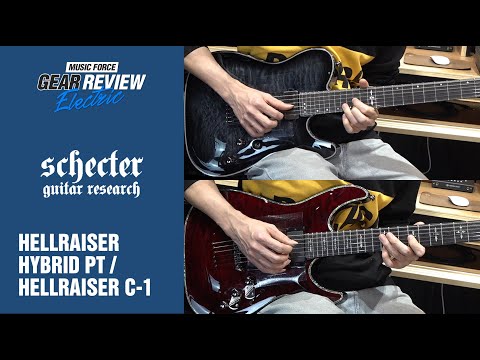 Schecter Hellraiser Hybrid PT VS Hellraiser C-1 Review (No Talking)