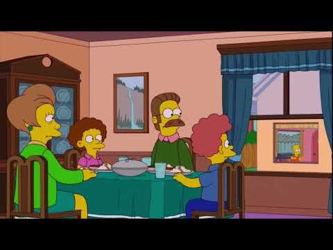 The Flanders see Homer strangle Bart