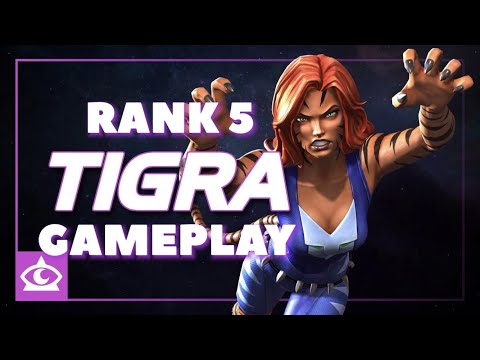 5 Star Rank 5 Tigra Rankup and Gameplay - Marvel Contest of champions