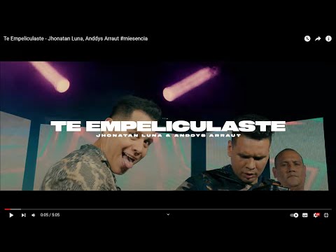 TE EMPELICULASTE - Jhonatan Luna, Anddys Arraut #miesencia