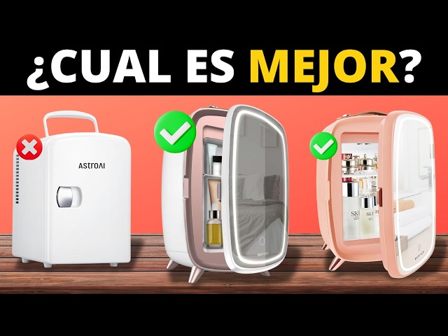 Vídeo relacionado con HOMCOM Nevera para Cosméticos 6L Nevera Pequeña 9V para Enfriar con Puerta con Espejo y Luces LED Ajustable en 3 Niveles Mini Frigorífico para Belleza Maquillaje Bebidas 24,3x19,4x35,6 cm Blanco