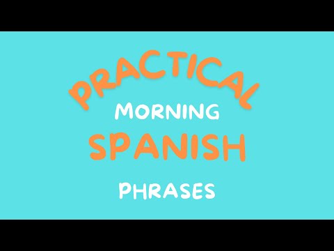 3 minutes - speak basic Spanish each morning! #learn #spanish #english  #education #youtube