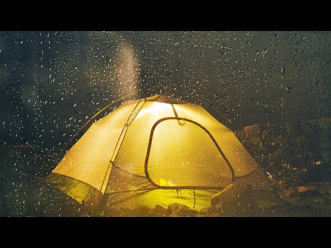 Das Geräusch von REGEN und GEWITTER in einem ZELT ★ 10 Stunden High Quality Entspannungsgeräusche