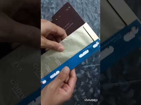 Unpacking Godiva Dark Chocolate with Sea Salt. Yummy!! #unpacking #unboxing #shorts #food