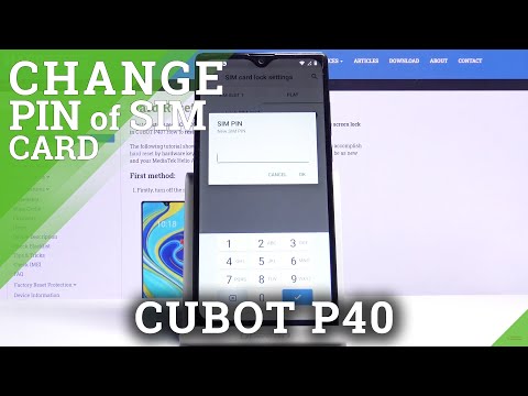 How to Change PIN of SIM Card in CUBOT P40 – Change PIN in SIM Card