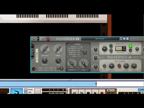 Propellerheads Reason 6 Tutorial: Pulveriser x 3 - Bass Compression, Filter Effects +