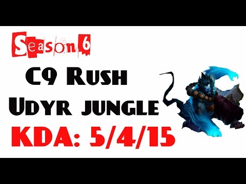 NA Challenger LoL - C9 Rush - Udyr jungle (Feb 8, 2016)