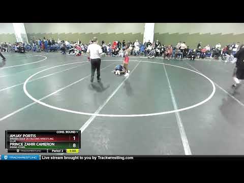 86 Lbs Cons. Round 1 - Amjay Portis, Brown Deer Jr Falcons Wrestling Club Vs Prince Zahir Cameron,