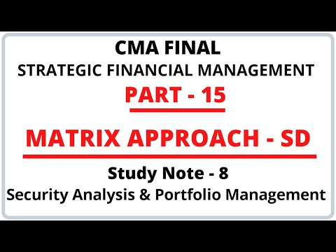 SFM | Strategic Financial Management | CMA Final | CMA Junction