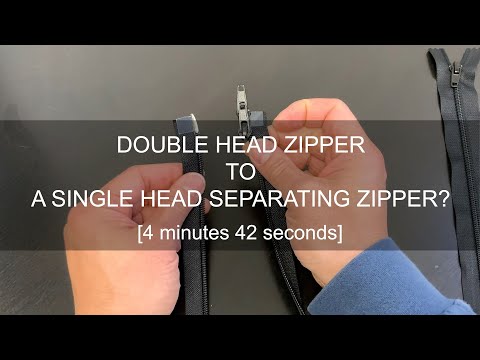 Converting Double Head Zippers? Think again...