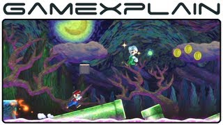 New Super Mario Bros. U - Soda Jungle's Painted Swampland (aka Starry Night - Gameplay Footage)
