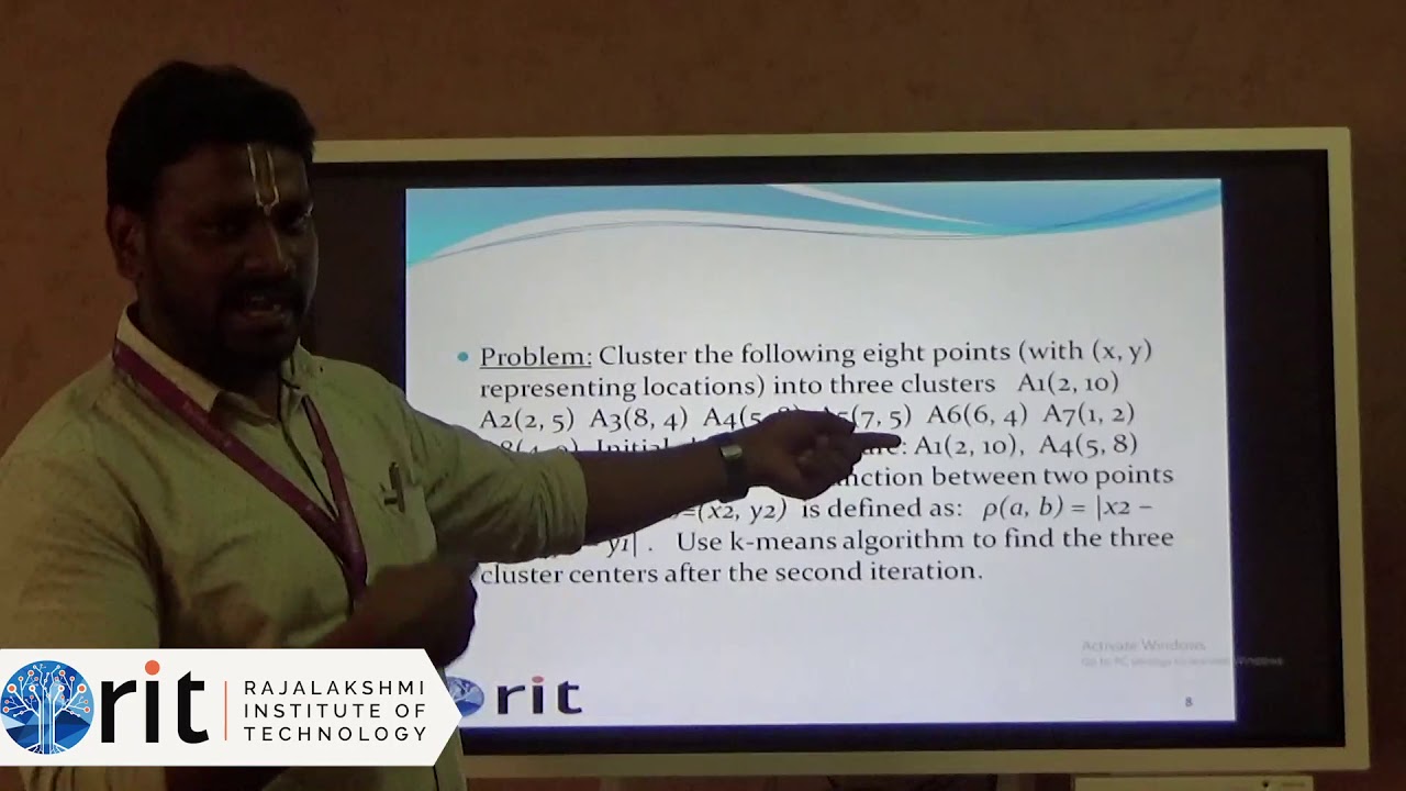 CS8075 - Clustering Techniques - Data Warehouse & Data Mining