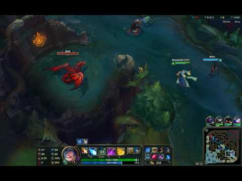 Sona (Me)/ Ashe vs Draven / Malzahar Bot - S7 Patch 7.1 - Ranked Gameplay