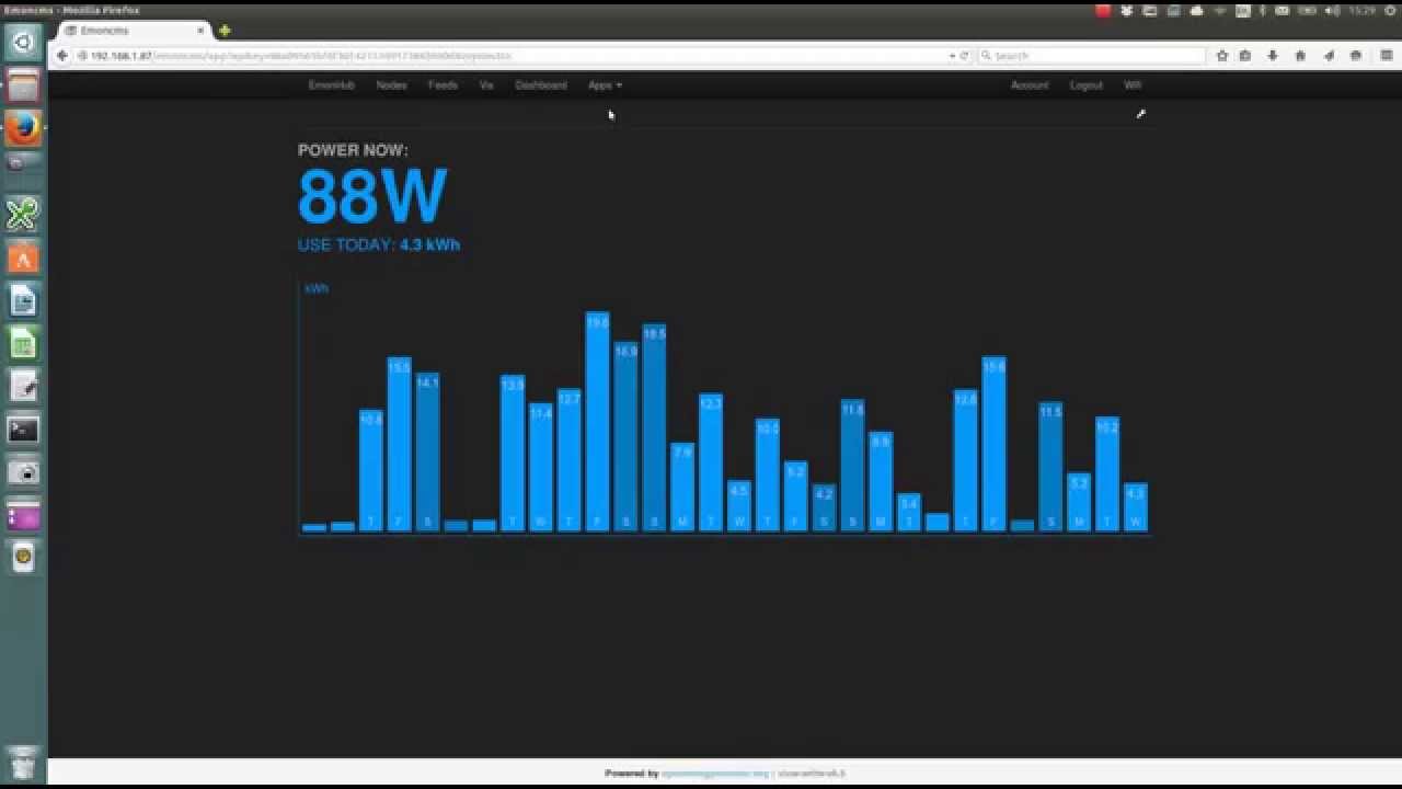 Emoncms Application specific dashboards screencast