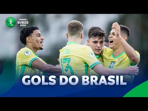 TODOS OS GOLS DO BRASIL NA CONMEBOL SUB20 2025