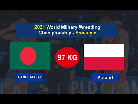 POLAND vs BANGLADESH - 2021 World Military Wrestling Championship - Freestyle - 97 kg