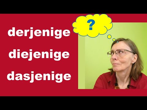 Wie ihr euch mit derjenige - diejenige - dasjenige besser ausdrückt