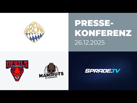 26.12.2025 - Pressekonferenz - Devils Ulm/Neu-Ulm vs. Schongau Mammuts