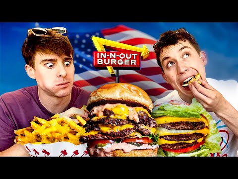 Brits try IN-N-OUT Secret Menus for the first time!