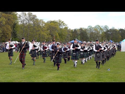 Chieftain welcomed to the 2019 North of Scotland Pipe Band Championship in Aberdeenshire