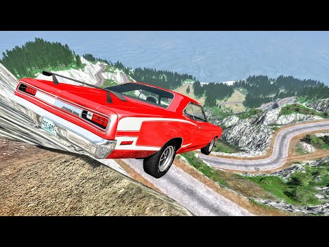 Realistic Cliff Drops #17 - BeamNG Drive Crashes | CrashBoomPunk