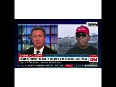 Dennis Rodman crying I think he on drugs