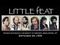 Little Feat Live At Patrick Gymnasium Burlington VT September 29 1978