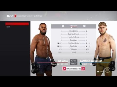 Jones vs Gustafsson 2 simulation |UFC 232 |EA SPORTS |