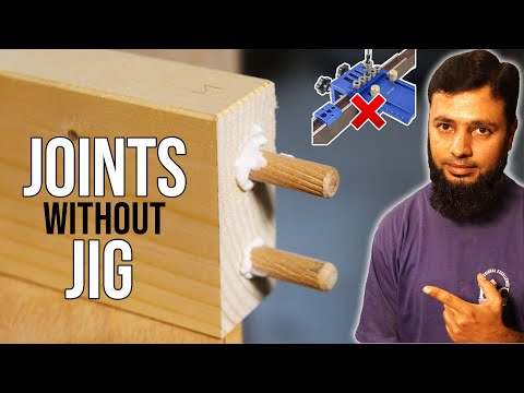 Dowel Joinery WITHOUT Dowel Jig || Joinery Techniques for Beginners || Woodworking Project