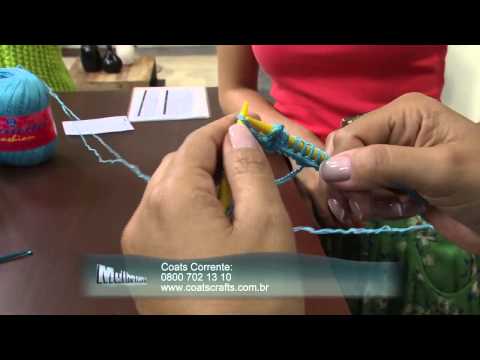 Mulher.com 02/24/2014 - Crochet and knit blouse - Noemi Fonseca (Block 1/2)