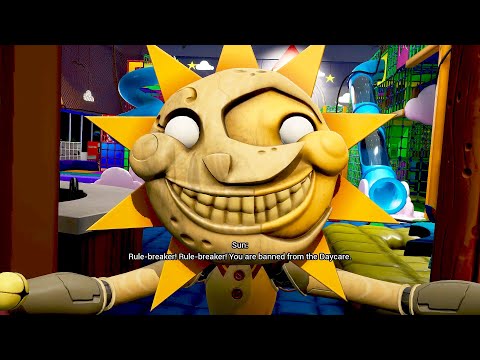 Exploring the Daycare after Sun bans Gregory - FNAF Security Breach