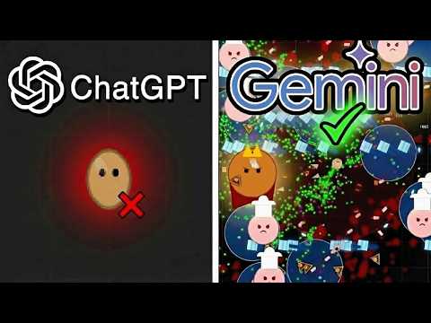 ChatGPT vs Gemini Make Vampire Survivors From Scratch (Potato Edition)