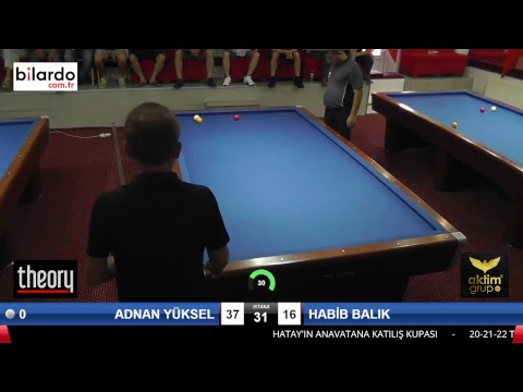 ADNAN YÜKSEL & HABİB BALIK Bilardo Maçı - HATAYIN ANVATANA KATILIŞ KUPASI-4. Tur