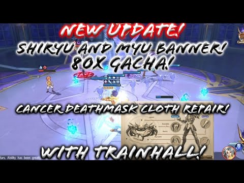 Saint Seiya: Awakening - New Update: Shiryu and Myu Banner 80 Summon! Cancer Deathmask Repair Cloth!