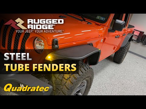 Rugged Ridge Steel Tube Fenders for Jeep Wrangler JL & Jeep Gladiator JT