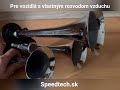 Klaksón 12V / 24V - chrómová 3-tónová fanfára bez kompresora TRUCK SN-012 - Video Youtube
