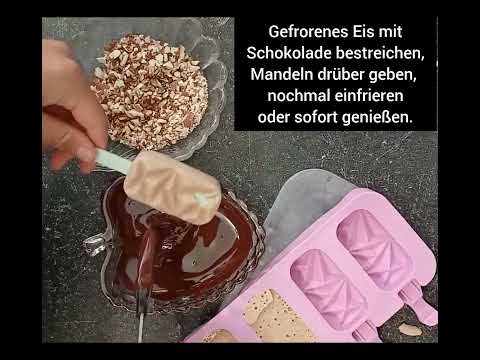 Vollwertiges, gesundes Magnum Mandel Eis 