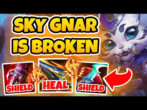 SUNDERED SKY GNAR IS SO BROKEN!!! INSANE 14 KILL 1V9 VS JAX TOP!!! Season 15 Gnar Lol Gameplay