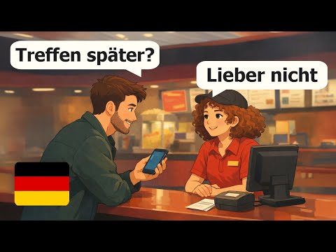 Learn German for beginners: 15 Easy Real-life German dialogues (A1-A2 level)