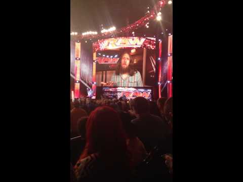 Daniel Bryan and Sgt Slaughter Entrance RAW 11/24/14
