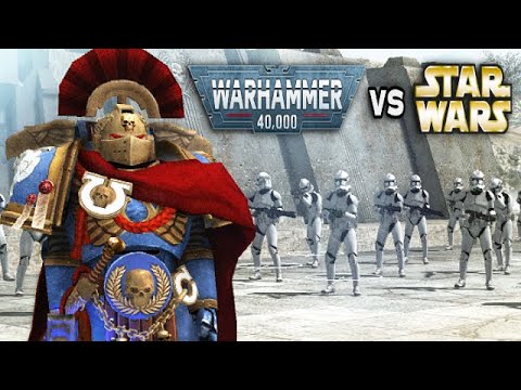 20 Space Marines vs 500 Clone Troopers [WARHAMMER 40K vs STAR WARS]