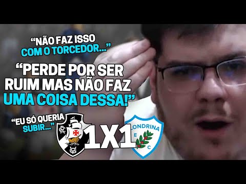 CASIMIRO MUITO CHATEADO REAGE: VASCO 1X1 LONDRINA PELA SÉRIE B 2022 | Cortes do Casimito