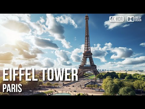 Eiffel Tower Paris, Elevator Ride Top Floor (360° Panorama View) - 🇫🇷 France [4K HDR] Walking Tour