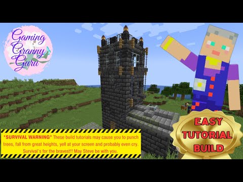 EPIC Medieval Tower Build w/ Gaming Granny! Mind-blowing Views!
