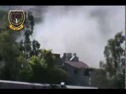 استهداف كتيبة شهداء حرستا بقذائف الهاون مواقع قوات النظام في مدينة حرستا في ريف دمشق